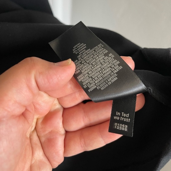 Ted Baker-Blussum Broderie Trim A-Line Dres - Picture 10 of 10